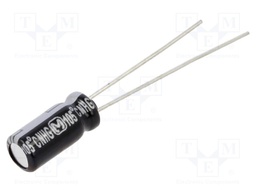 Electrolytic Capacitor, 2.2 µF, 100 V, NHG Series, ± 20%, Radial Leaded, 1000 hours @ 105°C