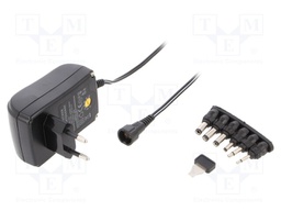 Power supply: switched-mode; universal; 1.5A; Case: plug; Plug: EU