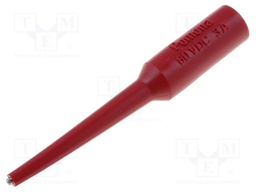 Test probe; 5A; red; Tip diameter: 0.76mm; Socket size: 4mm; 70VDC
