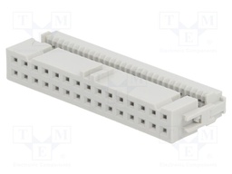 Plug; IDC; female; PIN: 30; without strain relief; IDC; 1.27mm