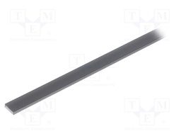 Cover for LED profiles; black; 1m; LIGER-11; push-in