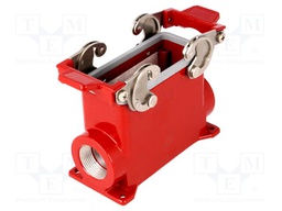 Enclosure: for HDC connectors; 180 °C; size 77.27; Gland holes: 1