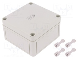 Enclosure: multipurpose; X: 110mm; Y: 110mm; Z: 66mm; TK PS; grey