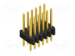 Connector: pin strips; pin header; male; PIN: 12; 1.27mm; THT; 2x6