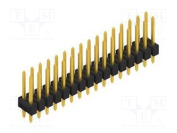 Connector: pin strips; pin header; male; PIN: 32; 2.54mm; THT; 2x16
