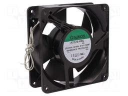 Fan: AC; axial; 230VAC; 120x120x38mm; 163.93m3/h; 45dBA; Len: 300mm