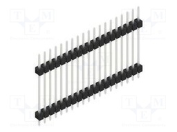 Connector: pin strips; pin header; male; PIN: 19; 2.54mm; THT; 1x19