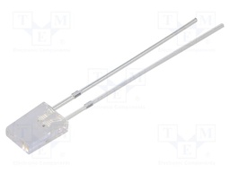 LED; rectangular; 2x5x7mm; bipolar; blue,yellow; 120°; Front: flat