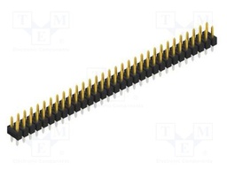 Connector: pin strips; pin header; male; PIN: 62; 2.54mm; THT; 2x31