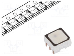 LED; SMD; 2835,PLCC6; RGB; 3.4x2.8x1.8mm; 120°; 20mA; 125/90/90mW