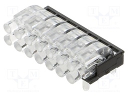 Fiber for LED; round; Ø2mm; No.of mod: 14; Front: convex