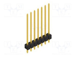 Connector: pin strips; pin header; male; PIN: 7; 2.54mm; THT; 1x7
