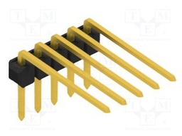 Connector: pin strips; pin header; male; PIN: 5; 2.54mm; THT; 1x5