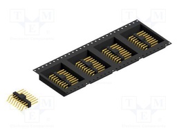 Connector: pin strips; pin header; male; PIN: 16; 2.54mm; SMT; 2x8