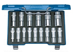 Wrench-set; rattle,socket spanner; 1/2"; 15pcs.