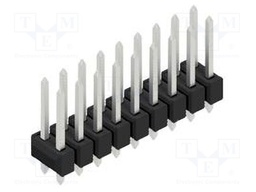 Connector: pin strips; pin header; male; PIN: 18; 2.54mm; THT; 2x9