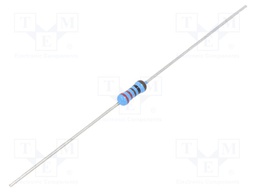Resistor: thin film; THT; 221Ω; 600mW; ±5%; Ø2.5x6.5mm; 50ppm/°C