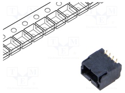 Connector: wire-board; KW30; vertical; SMT; PIN: 4; male; socket