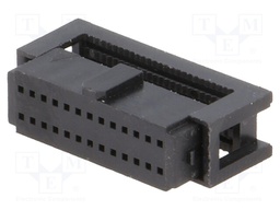 Plug; IDC; female; PIN: 26; IDC; for ribbon cable; 0.635mm