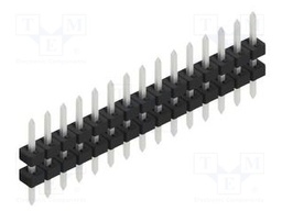 Connector: pin strips; pin header; male; PIN: 15; 2mm; THT; 1x15