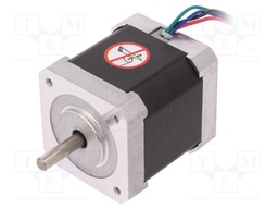 Motor: DC; stepper; 12VDC; step 1,8°; 0.42Nm; 0.34kg; 0÷40°C; 0.5A