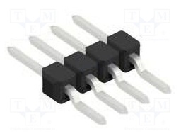 Connector: pin strips; pin header; male; PIN: 4; 2.54mm; SMT; 1x4