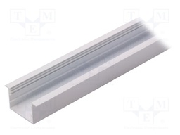 Profiles for LED modules; recessed; white; L: 1m; aluminium