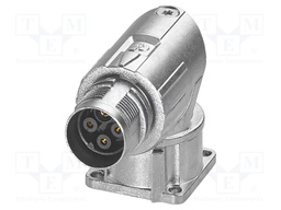 Connector: M17; socket; M17 PRO; PIN: 4; IP67; 3+PE; crimped; angled