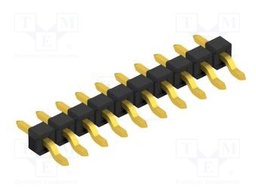 Connector: pin strips; pin header; male; PIN: 10; 2.54mm; SMT; 1x10