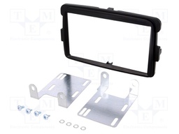 Radio mounting frame; Dacia; 2 DIN; black