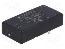 Converter: DC/DC; 10W; Uin: 40÷160V; 15VDC; Iout: 0.667A; 2"x1"; 22g