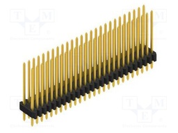 Connector: pin strips; pin header; male; PIN: 52; 1.27mm; THT; 2x26