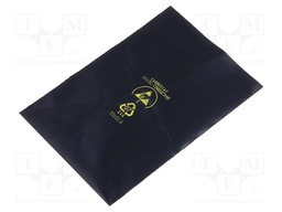 Protection bag; ESD; L: 150mm; W: 100mm; D: 0.08mm; black; 10÷100kΩ