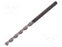 Drill bit; for metal; Ø: 3mm; L: 61mm; HSS-CO; Conform to: DIN 338