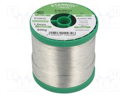 Soldering wire; Sn99Cu1; 1mm; 0.5kg; lead free; Package: reel