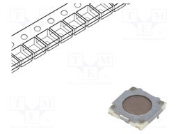 Microswitch TACT; SPST; Pos: 2; 0.02A/15VDC; SMT; none; 1N; 0.8mm