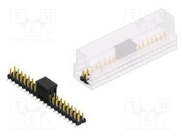 Connector: pin strips; pin header; male; PIN: 40; 2.54mm; SMT; 2x20