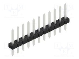 Connector: pin strips; pin header; male; PIN: 11; 2mm; THT; 1x11