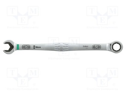 Wrench; combination spanner,with ratchet; 13mm; steel; long