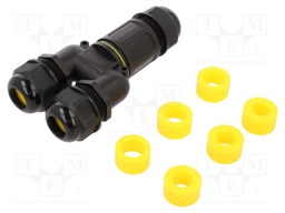 Connector: AC supply; screw terminal; IP68; Body: black