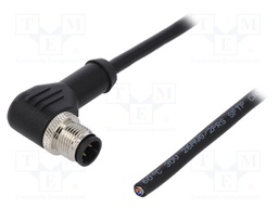 Plug; M12; PIN: 4; male; D code-Ethernet; IP65/IP67; 250V; 4A; cables