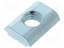 Nut; for profiles; Width of the groove: 10mm; steel; zinc