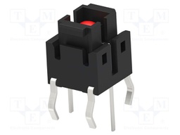 Microswitch TACT; SPST-NO; Pos: 2; 0.05A/12VDC; THT; LED; 980mN