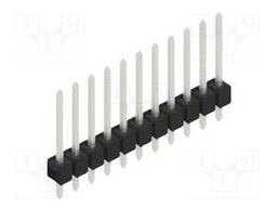 Connector: pin strips; pin header; male; PIN: 11; 2.54mm; THT; 1x11