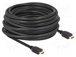 Cable; HDMI plug,both sides; HDMI 2.1; Len: 12m; black; 26AWG
