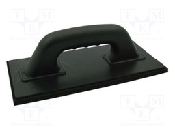 Finishing trowel; with rubber; L: 170mm; W: 130mm; Thk: 8mm