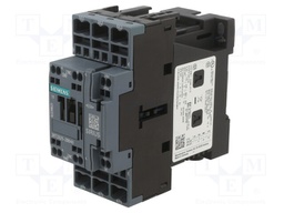 Contactor: 3-pole; NO x3; Auxiliary contacts: NO + NC; 24VDC; 17A
