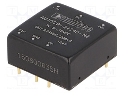 Converter: DC/DC; 10W; Uin: 9÷36V; Uout: 24VDC; Uout2: -24VDC; 1"x1"