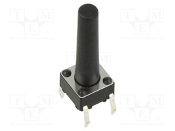 Microswitch TACT; SPST; Pos: 2; 0.05A/12VDC; THT; 1.57N; 6x6x3.5mm