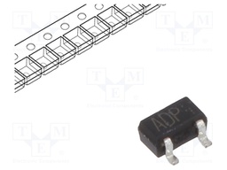 Transistor: NPN; bipolar; 11V; 50mA; 150mW; SOT416